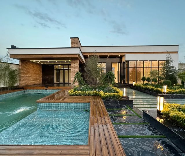 ویلا فلت نما مدرن